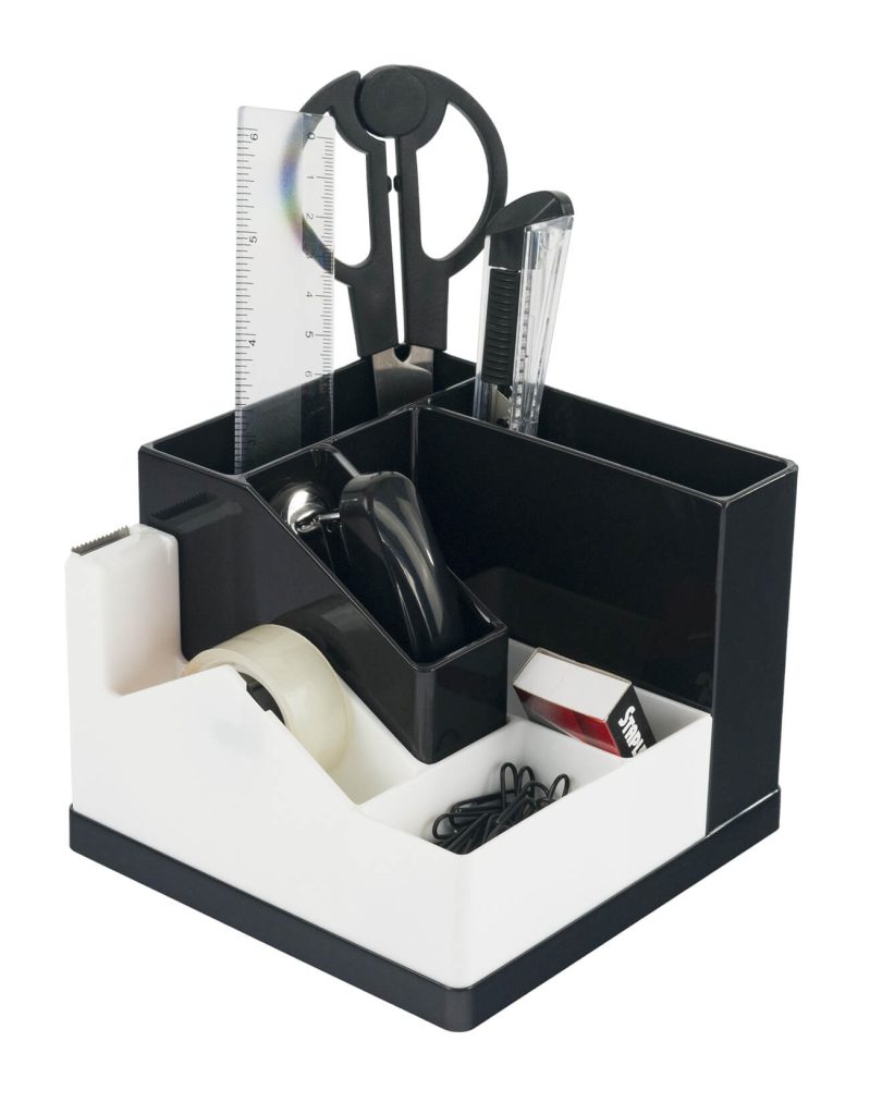 S-118-01 Organizador giratorio de escritorio blanco_02