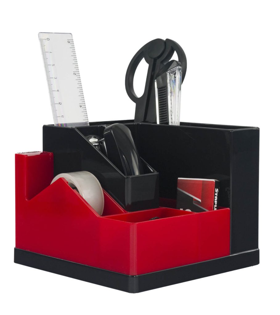 S-118-01 Organizador giratorio de escritorio rojo_01
