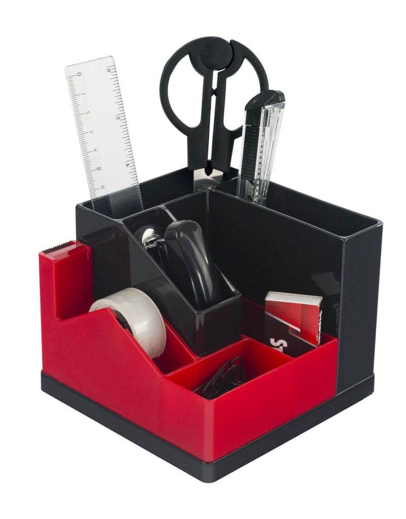S-118-01 Organizador giratorio de escritorio rojo_02