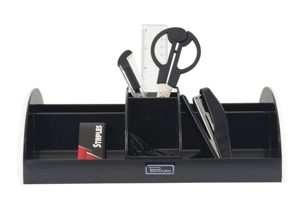 S-895A-01 Organizador de Escritorio con compartiento central Blanco_01