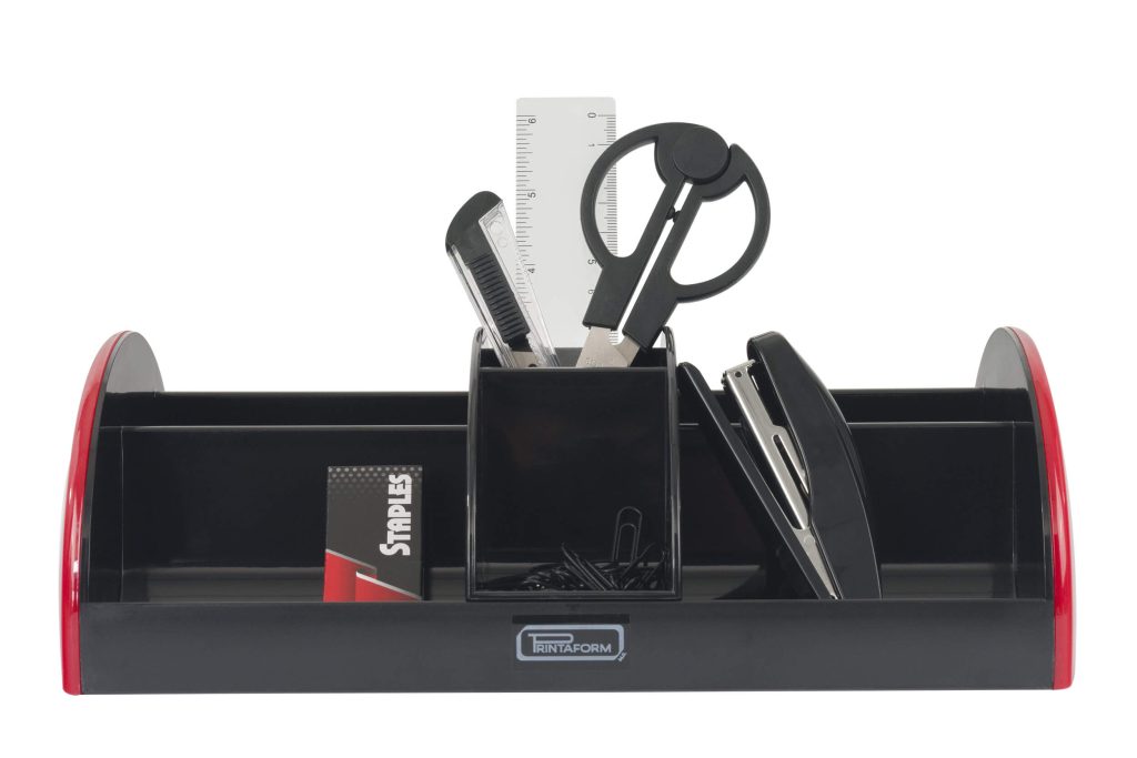 S-895A-04 Organizador de Escritorio con compartiento central Rojo_01