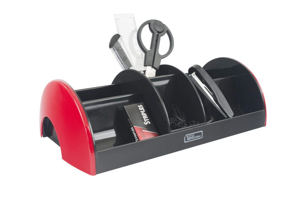 S-895A-04 Organizador de Escritorio con compartiento central Rojo_03