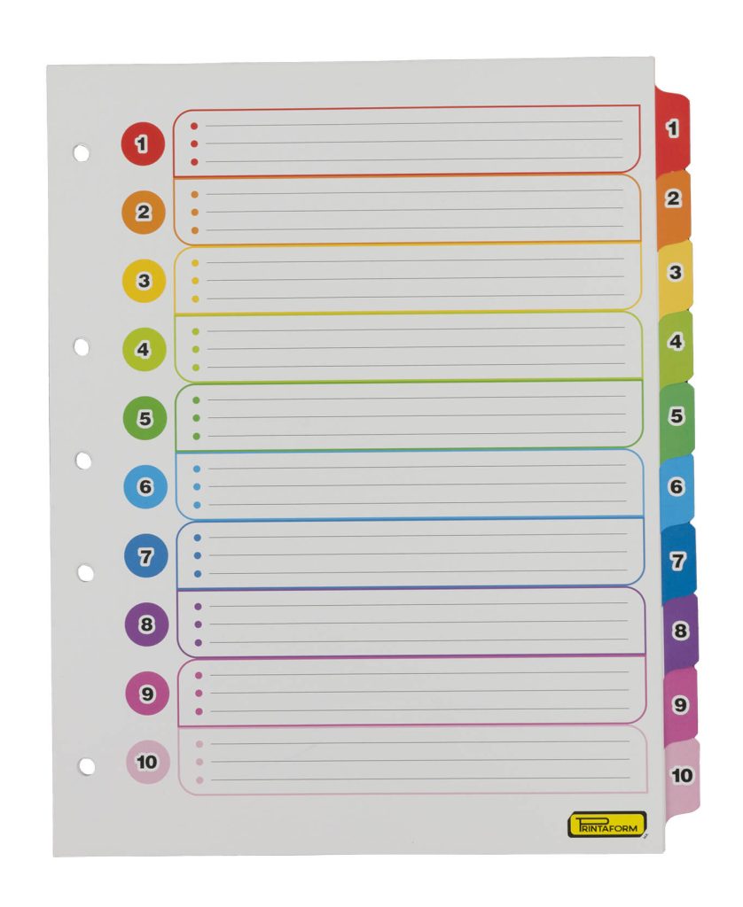 SPBL10E Separadores Económico – Con texto – 10 pestañas_01