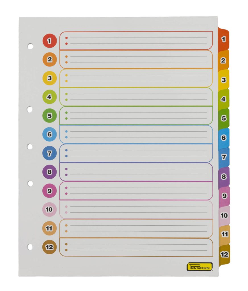 SPBL12E Separadores Económico – Con texto – 12 pestañas_01